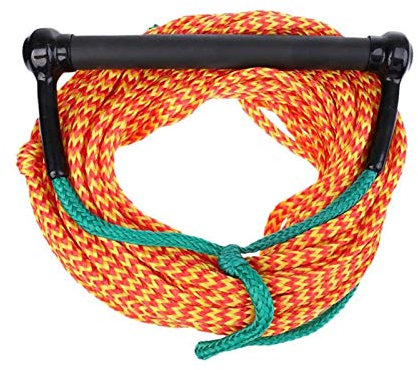 RH-HPC Surf Leine 23M Wasserski-Seil 1 Stück Sicherheits-Surfen Schleppleitungsleine-Schnur mit Eva-Griff-Griff für Wakeboard-Knieboard-Surfen SUP Leash.