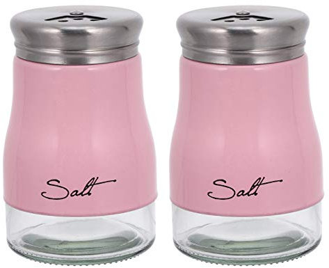 YARNOW 2stücke Gewürzspender Aus Glas Mit Edelstahlverschluss Stilvolle Aufbewahrung Für Salz Pfeffer Und Gewürze Für Küche Und Esstisch Modernes Design