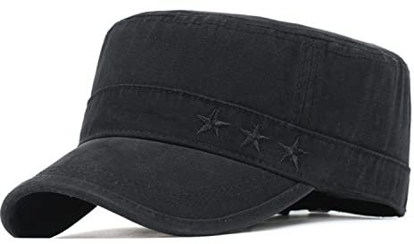 Army Cap Herren Vintage Style Military Flat Cap Baumwolle Baseball Kappe