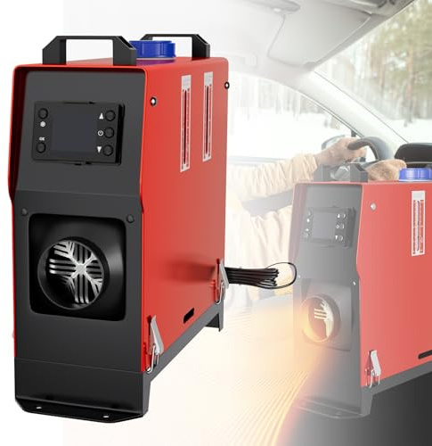 Froadp Riscaldatore diesel da 12 V, 8 KW, con telecomando, monitor LCD, per riscaldamento auto, 5 l, riscaldamento ad aria diesel, con protezione contro il surriscaldamento, per camper, auto, camion