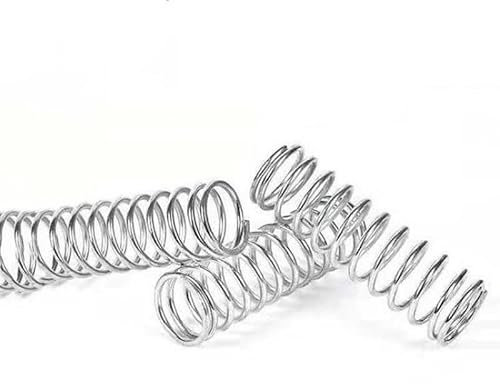 NITVIA 20 Stück Druckfederdraht Durchmesser 0,5 mm Außendurchmesser 12 mm Edelstahl Micro Kleine Druckfeder Länge 10 mm-50 m (Size : 12x15mm)
