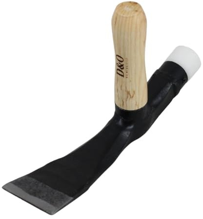 D&O - Pflasterhammer 1,5 kg geschmiedeter Borstahl - Schonhammer Esche | Verlegerhammer mit Gummiaufsatz und Eschenholzstiel für Gartenarbeiten, Steine setzen, Werkzeug aus Tradition seit 1898