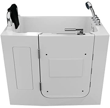 AcquaVapore Sitzbadewanne Senioren Wanne Sitzwanne mit Tür S08-TH-B-L 110x68cm