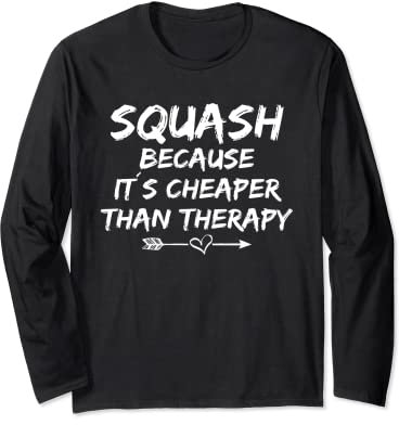 Squash Trainer Squash Spruch Outfit Squash Spieler Langarmshirt
