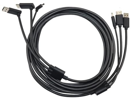 GFTVRCE Para HTC Vive 3 en 1 Accesorios Cable de repuesto HDMI 5M, USB, Power VR Games