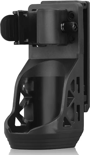 ULTRAFIRE W66 Taktische Taschenlampe Holster Pouch, Drehbarer Taschenlampen Halter Halterung für Gürtel, mit Hebel Seitenverschluss System, für Taschenlampen mit 0,9-1,2 Durchmesser