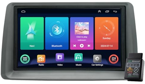 Carplay Car Stereo For FIAT PANDA 2003-2012 32GB DAB+Radio 7Android 13 Auto GPS Sat Nav Bluetooth Player Audio Video Player GPS (2GB RAM+32GB ROM)