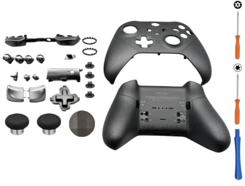Hzxkqmil Kit de Coque de Remplacement pour Xbox One Manette Elite Series 2 | Couvercle Avant Boîtier Arrière Bouton de Gâchette LBRB LT RT D-pad Joysticks Accessoires pour Xbox Elite Series 2 Core