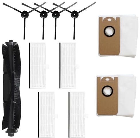 MKVAXR Alfombrilla limpiadora de Suelos robótica Piezas de aspiradora, for Laresar, for L6 Pro T10, Robot de Barrido, fregona, Almohadillas con Bolsas for el Polvo, Limpieza de Suelos(B)