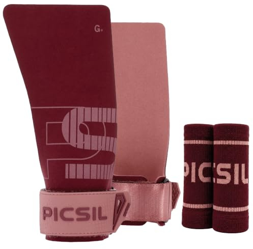 PICSIL Condor Hand Grips – Profi‑Griffpolster aus Kunstleder, Chalk‑kompatibel, Handschutz für Calisthenics, Krafttraining & Gymnastik
