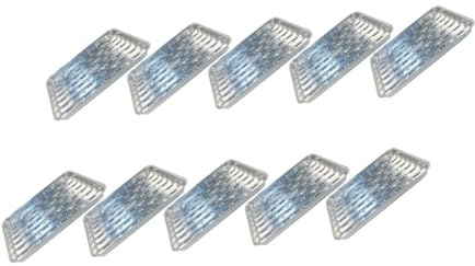 HOMOBABE 10piezas Caja De Hojalata Bandeja Para Barbacoa Bandejas De Desechables Para Hornear y Asar Casa Aire Para Parrillas y Moldes Para Hornear