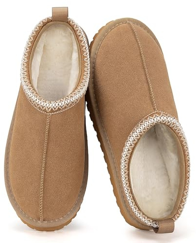 Mishansha Pantoufles Femme Hiver Confortable Chaussons Chauds Antidérapants en Peluche Intérieur Maison Kaki EU 40