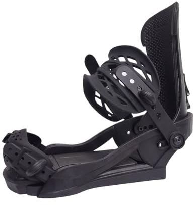 NFEKLFI Fijaciones Snowboard Fijaciones de Snowboard for Adultos Equipos for Deportes Invierno(Black)