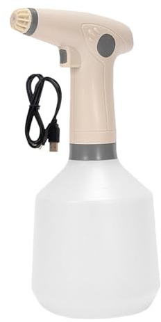 Bwuikim Pulverizador eléctrico automático de gran capacidad de 1 litro, ideal para riego de plantas y tareas de lavado de coches, pulverizador eléctrico automático