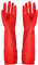 YSLON 3-Pairs Rubber Cleaning Gloves Small, Reusable Washing up Gloves for Kitchen Dish Washing, Household Cleaning Non-slip (Red, Small)