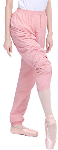 Daydance Pink Women Ballet Pants Ripstop Dance Warm Up Perspiration Trousers