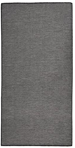 vidaXL Outdoor Teppich Flachgewebe Witterungsbeständig UV-beständig Außenteppich Balkon Terrasse Garten Swimming Pool 100x200cm Grau