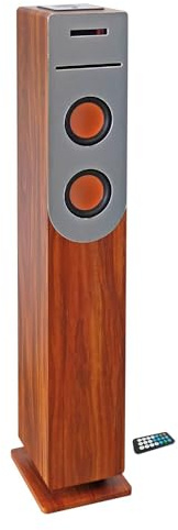 Tour de son finition Bois avec lecteur CD, Bluetooth, FM et USB, 100W + télécommande