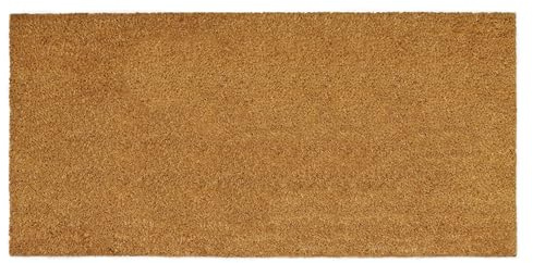 IRONGATE Coco Coir Doormat - Non Slip Heavy Duty Backing Door Mat - Dirt Trapping Welcome Mat - Easy Clean Durable Wide Entryway Sliding French Door High Traffic Indoor Outdoor Doormat -17x39- Natural