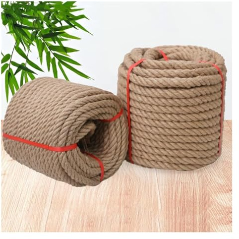 cuerda gruesa, cuerda amarrada resistente al desga Cuerda de cuerda torcida de 18 mm Cuerda de sisal for escalada for poste rascador de gatos, agrupación y pared (Tamaño: 18 mm 40 m) (Tamaño: 18 mm 20