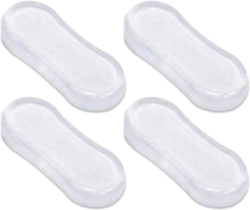 Lot de 4 pare-chocs de siège de toilette en silicone adhésif puissant pour abattant de toilette, tampons en caoutchouc pour abattant de toilette, maison, hôtel et hôpital
