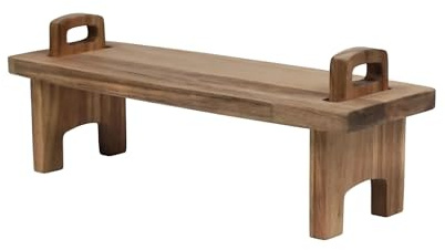 bar@drinkstuff Wooden Stacking Serving Board 13 x 36cm, Acacia Wood Serving Platter for Buffets, Tapas & Charcuterie, Stackable Display Board for Catering, Parties & Restaurants