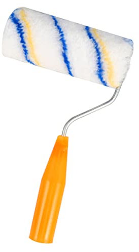 Angoily 4pcs Paint Brush Roller DIY Wall Painting Tool Plastic Handle Paint Roller Brush for Home Improvement
