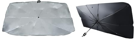 CONTREJOUR Ombrello Parasole Auto Pieghevole 10 Pannelli Anti-UV 140x79 cm