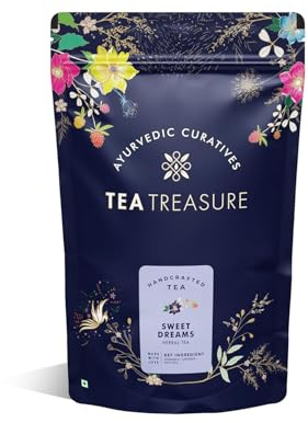 Sweet Dreams Thé sans caféine 100 g | Calme l'esprit | Favorise le sommeil | Réduit le stress | Vous aide à vous détendre