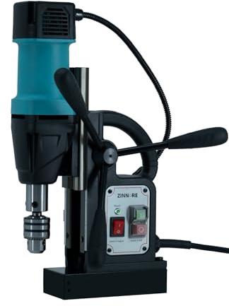 ZINNORE Mag Drill Press, Portable Magnetic Drill Press, 2360lbf/10500N Magnetic Drill, 700 rpm Speed Drilling Machine