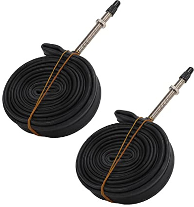 BAFOVY Camera d'aria per Bici 700x23C con Valvola Francese, Camere d'aria in Gomma Butilica Resistente Alla Foratura per Bici da Strada, Resistente Al Calore e all'usura per un Comfort di Guida