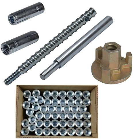 Befestigungsset Beton 53-teilig für Bohrdurchmesser 16 mm für Kernbohrständer wahlweise mit SDS-Plus-Bohrer (Dübel mit ETA-Zulassung)