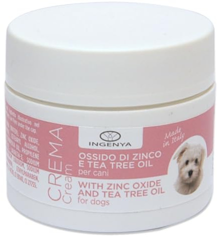 Camon - Ingenya - Creme aus Zinkoxid und Teebaumöl für die Pads und Nase des Hundes, Schutz der Fingerspitzen, 50 ml.