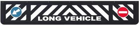 UZMAN Paraspruzzi per camion, 240 cm, LONG VEHICLE, universale, paraspruzzi per camion e rimorchi, materiale resistente alle intemperie, chiusura di sicurezza trasparente, facile da montare