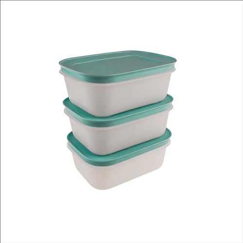 TUPPERWARE Gefrier-Behälter 3x 450ml rauchblau Eis-Kristall Eiskristall + Mini Trichter Lila
