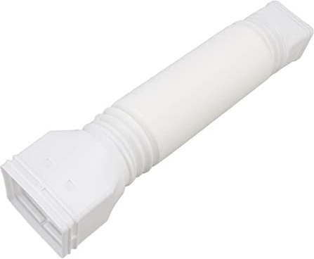 Bewinner Downspout Extender Flexible, 20inch-59inch Universal Drain Downspout Extensions, Retractable Rain Gutter Drainage Connector,Easy Installation (White)