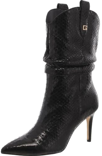 GUESS Damen Benisa Mode-Stiefel, Black Suede 004, 38 EU