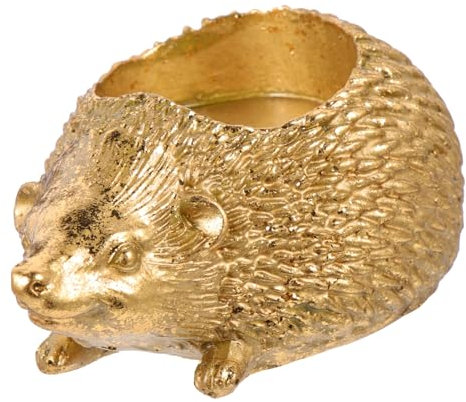 FUNOMOCYA Igel-kerzenhalter Aus Harz Teelicht-halter Für Schreibtisch Kerzenständer in Tierform Deko Für Zuhause Bar Langlebiges Und Sicheres Material