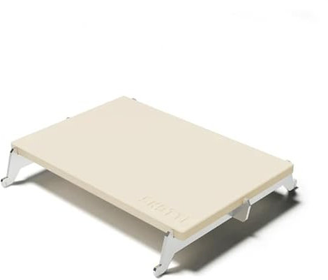 SKOTTI Stone, Pizzastein inkl. Edelstahl-Halterung für SKOTTI Grill, ideal für knusprige Backergebnisse - Skotti Grill Zubehör