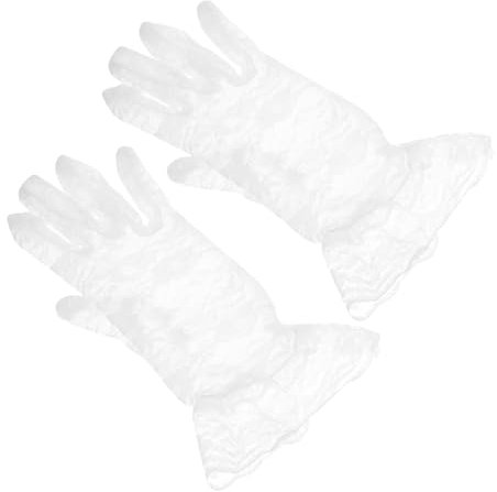 DEARMAMY 1paar Elegante Kurze Spitzenhandschuhe Für Hochzeiten Teepartys Und Cosplay Damenfreundliche Accessoires Für Festliche Anlässe Und Besondere Events
