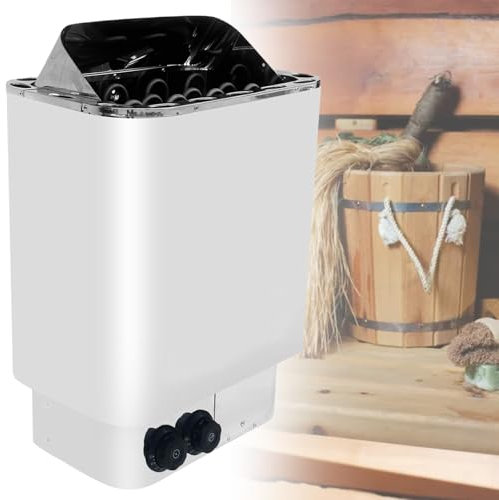 vnmudzeo Commercial Sauna Heating Equipment,for Home Hotel Spa Shower Steam Room,Stainless Steel Wet Dry Bath Sauna Ovens,Adjustable Temp 86-230 ℉,3kw