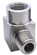 HBGNZU BSP Weiblich Männlich Gewinde 304 Edelstahl 90 Grad Ellenbogen Rohr Fitting Anschluss Hochdruck(Female to Female,3/4)