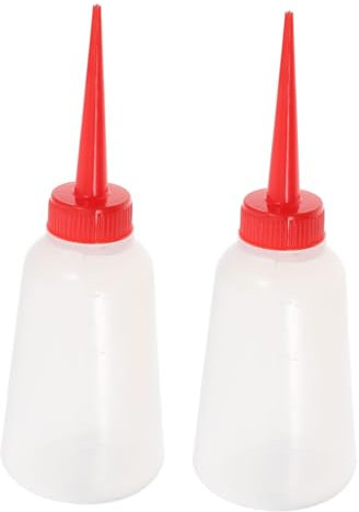 LIFKOME Sewing Machine Oiler Plastic Squeeze Bottles with Precision Needle Tips, Oil Dispenser Automotive for Accurate Motor Oil Measure, for Crafts and Machine Maintenance