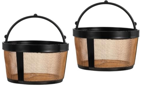 NUOBESTY 2 Piezas cesta de filtro de café filtrar filtro de taza de café conformado reutilizable de cafetera canasta de cesta de de espresso malla de nailon