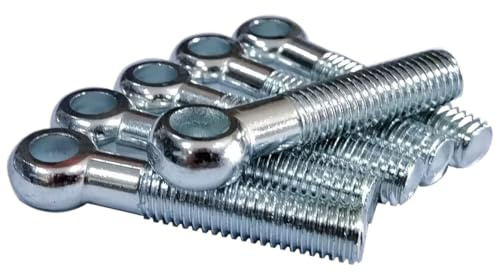 Pernos de ojo de acero galvanizado din444 m5 m6 m8 m10 m12 m14 m16 m20 m24 (M12 x 80 mm, 5 piezas)
