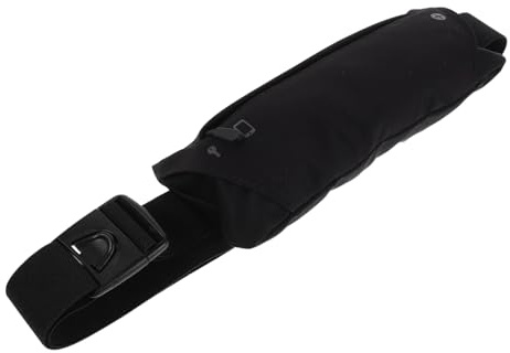 Happyyami Multifunctional Outdoor Running Waist Pack and Chest Bag with Phone Pocket Ultra Thin Design Adjustable Strap for Hiking Jogging Travel Unisex Sports Belt in Black