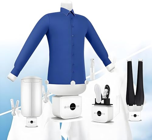 Uppgraderat automatiskt strykjärn, automatisk strykmaskin 3.0, handsfree-strykmaskin, 8 minuters snabb strykningstid, justerbar, skonsam mot alla tyger för skjortor och byxor