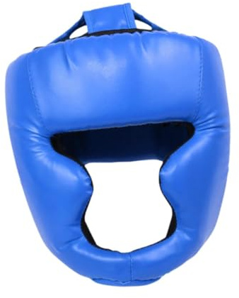 lopituwe Casco de Boxeo, Protector de Cabeza, Equipo de protección, Casco de Boxeo, Transpirable, Kickboxing y Opciones de Equipo de Entrenamiento Profesional Disponibles, de, Azul, Niños