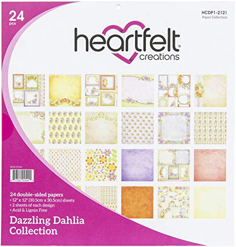 Heartfelt Creations Papel Heartfelt Coll DAZ Dahlia, Dalia Deslumbrante