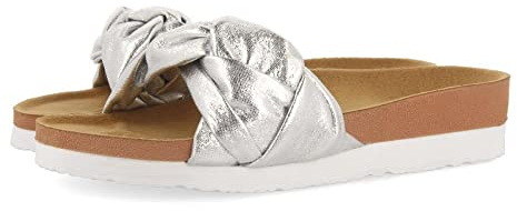 GIOSEPPO Chanclas Doradas Tipo Bio con Pala Trenzada para Mujer Yoder